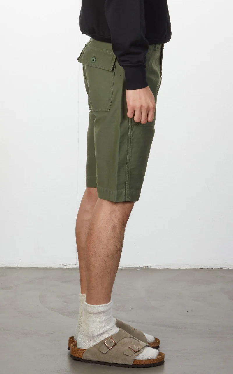 Tellason Fatigue Shorts Sateen Olive - Image 6