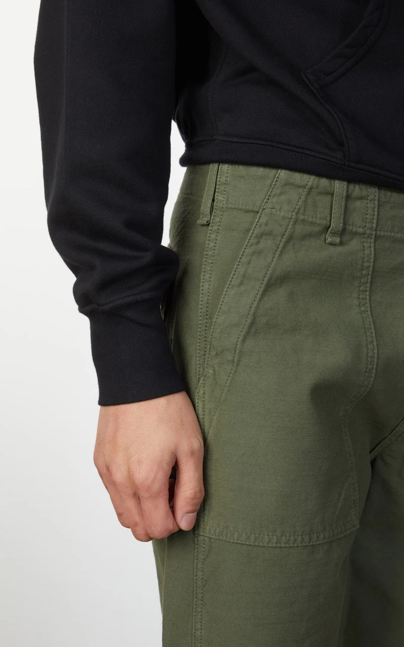 Tellason Fatigue Shorts Sateen Olive - Image 7