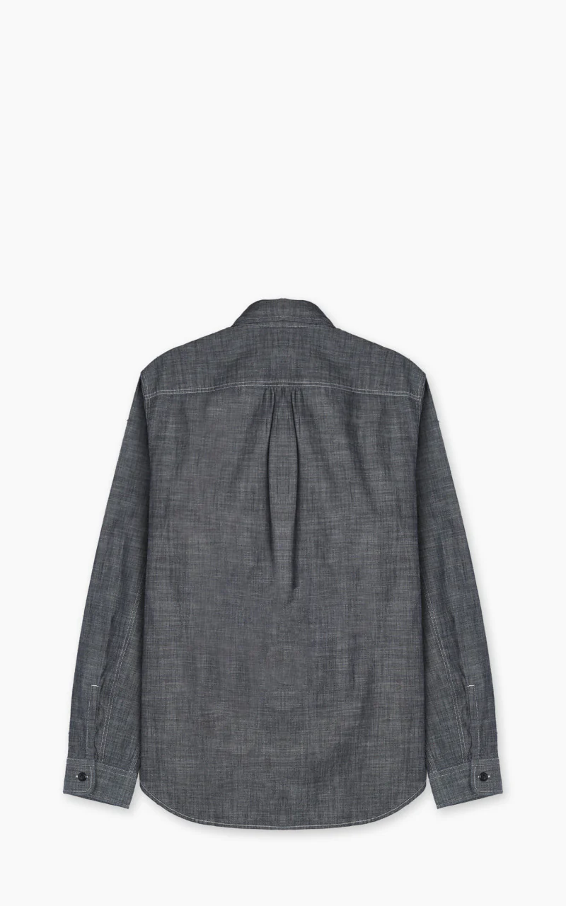 Tellason Fisher Shirt New Chrambray Blue - Image 3
