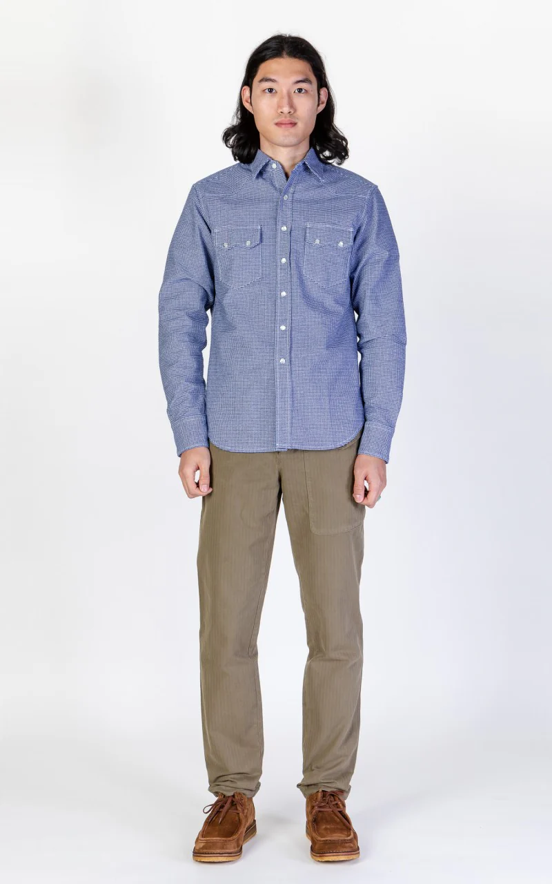 Tellason Ghurka Pant Herringbone Military Olive - Image 2
