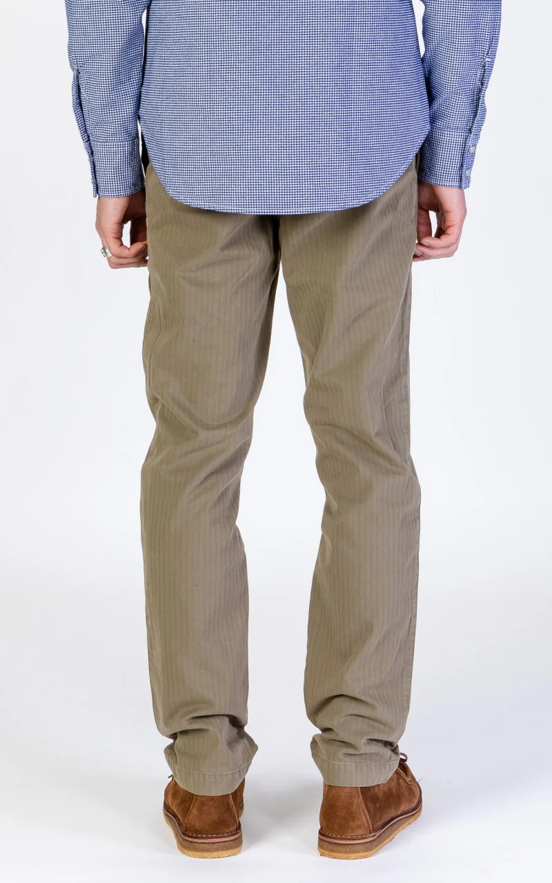 Tellason Ghurka Pant Herringbone Military Olive - Image 4