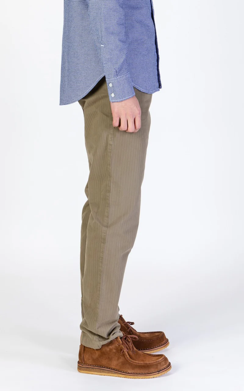Tellason Ghurka Pant Herringbone Military Olive - Image 5