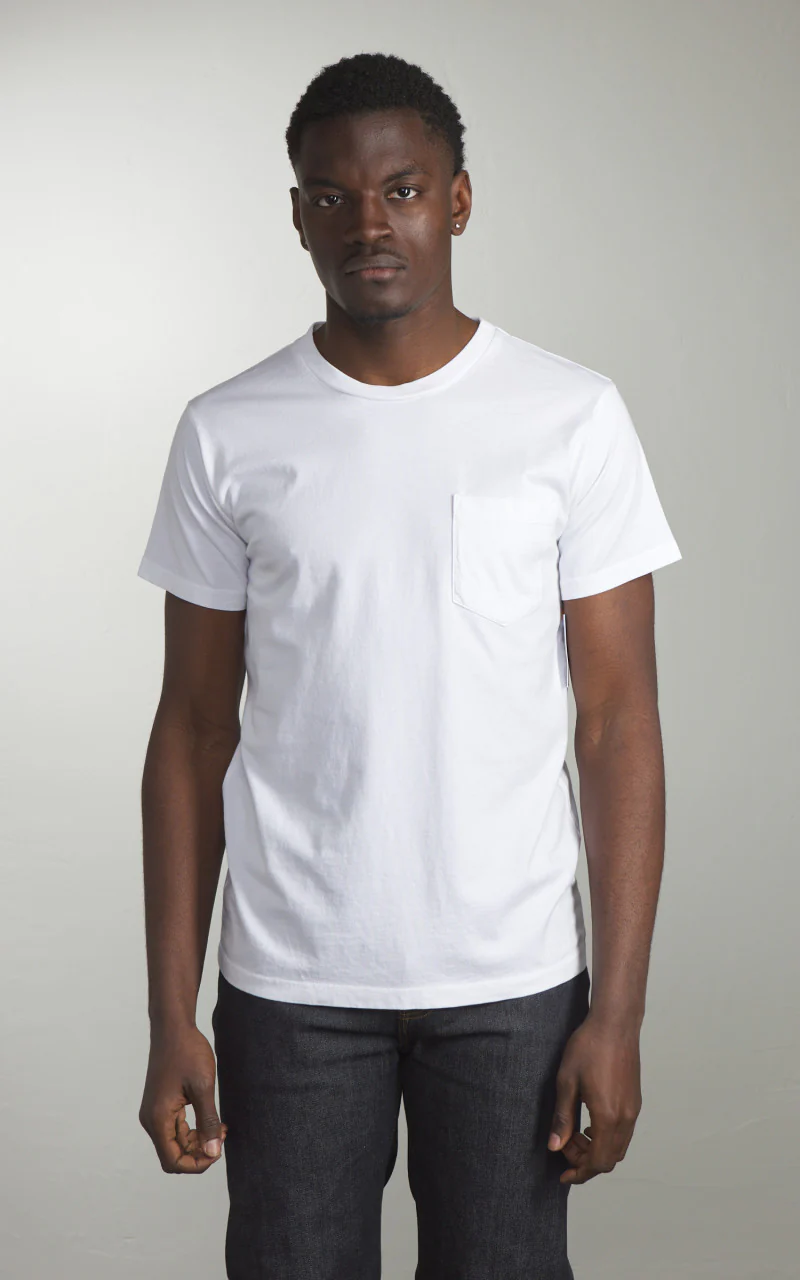 Tellason Heavyweight Pocket T-Shirt White - Image 2