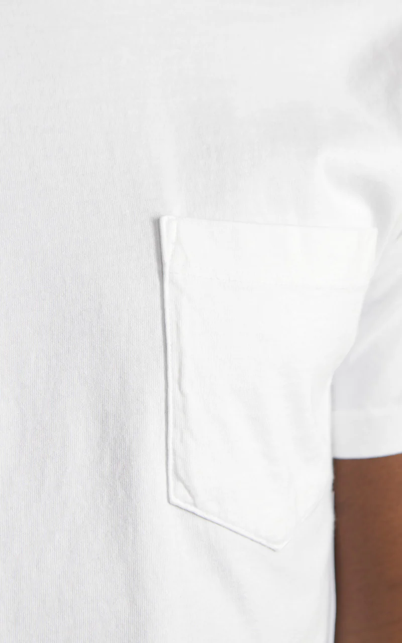 Tellason Heavyweight Pocket T-Shirt White - Image 4