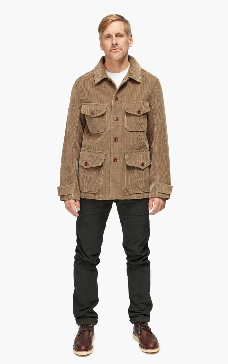 Tellason Hunting Jacket Kindermann Corduroy Taupe - Image 2