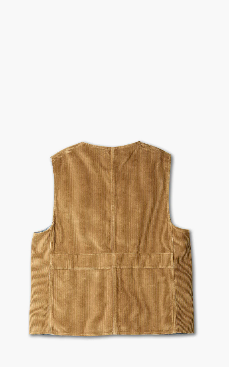 Tellason Hunting Vest Kindermann Corduroy Taupe - Image 3
