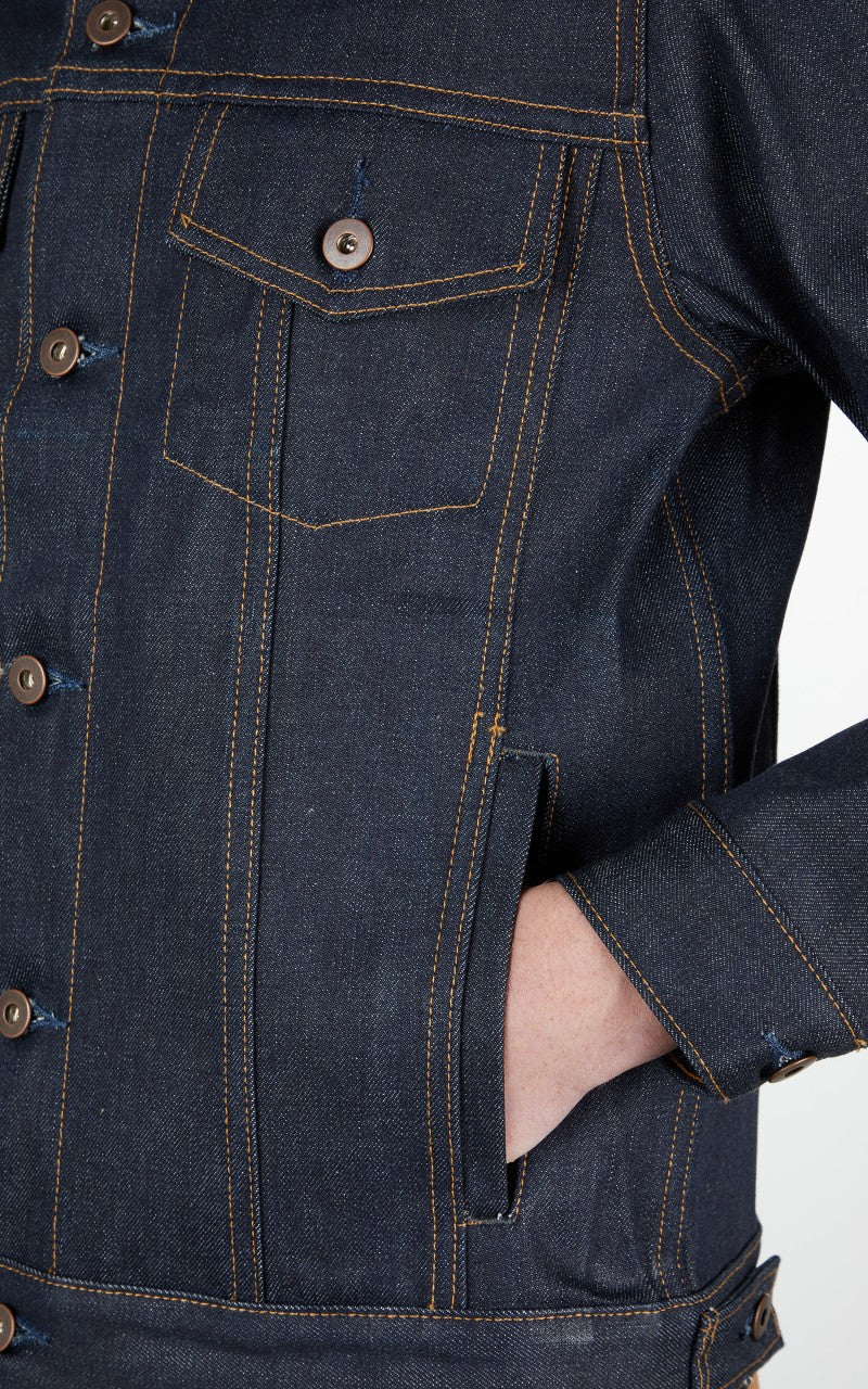 Tellason Jean Jacket Blanket Lined Selvedge Denim 16.5oz - Image 8