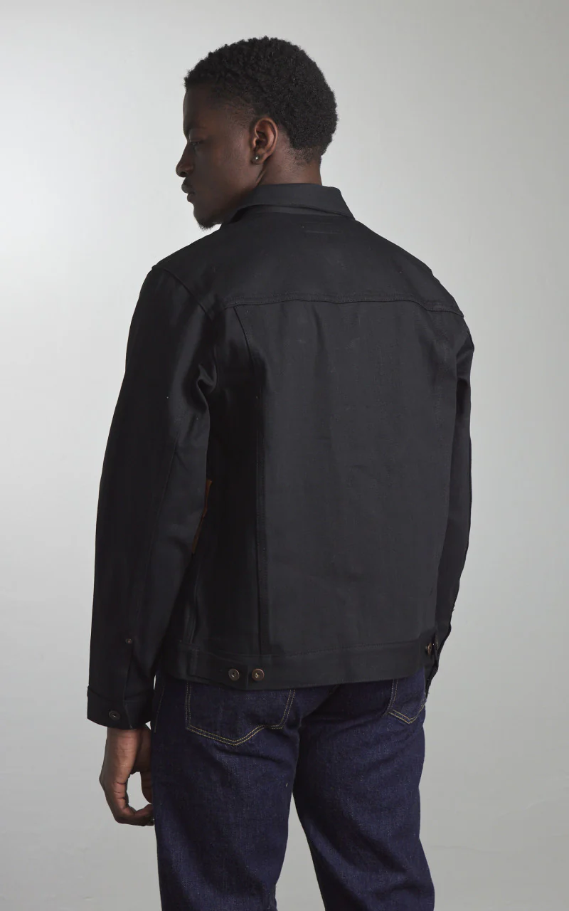 Tellason Jean Jacket Selvedge Denim Black 13.5oz - Image 7