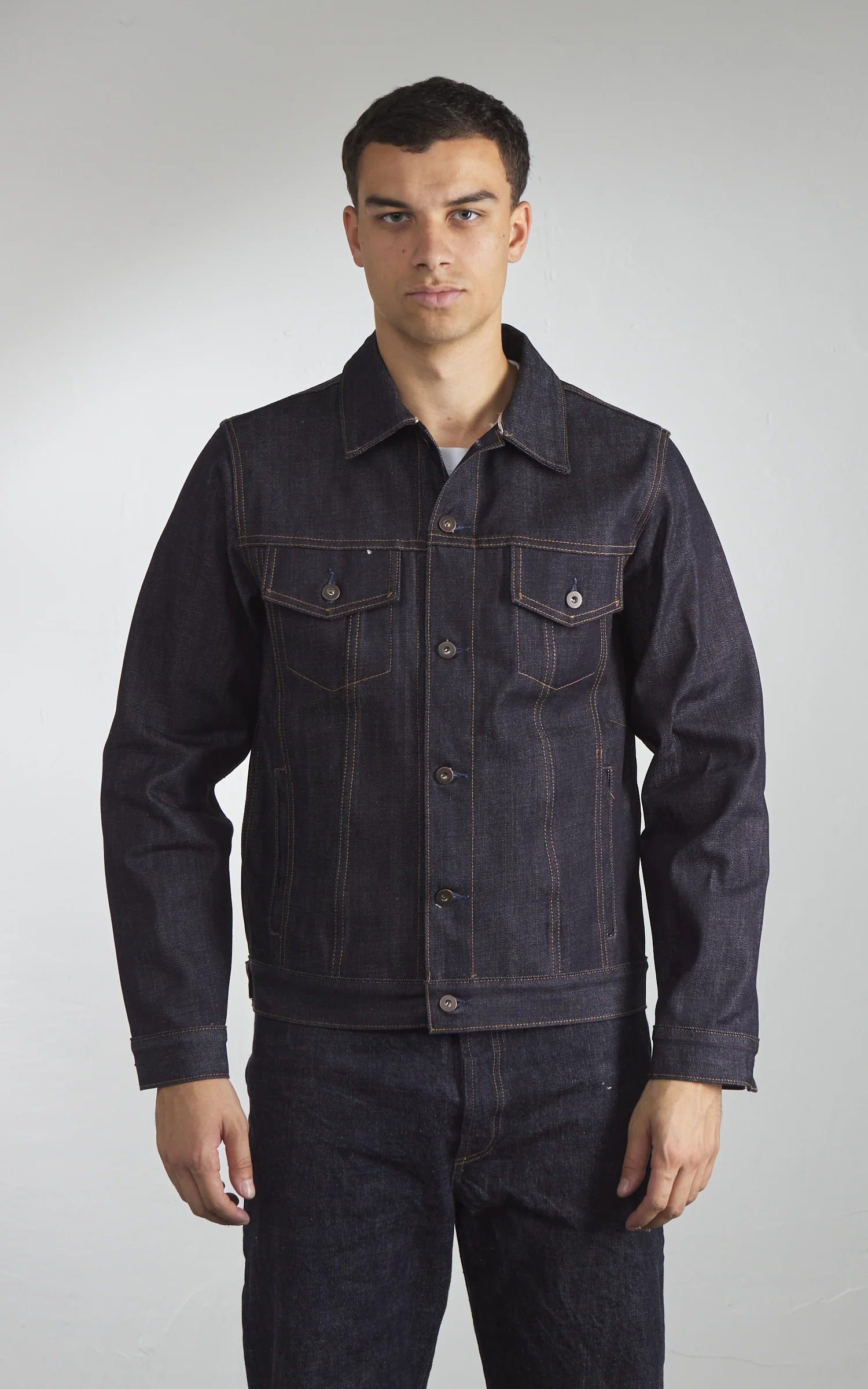 Tellason Jean Jacket Selvedge Denim Indigo 14.75oz - Image 2