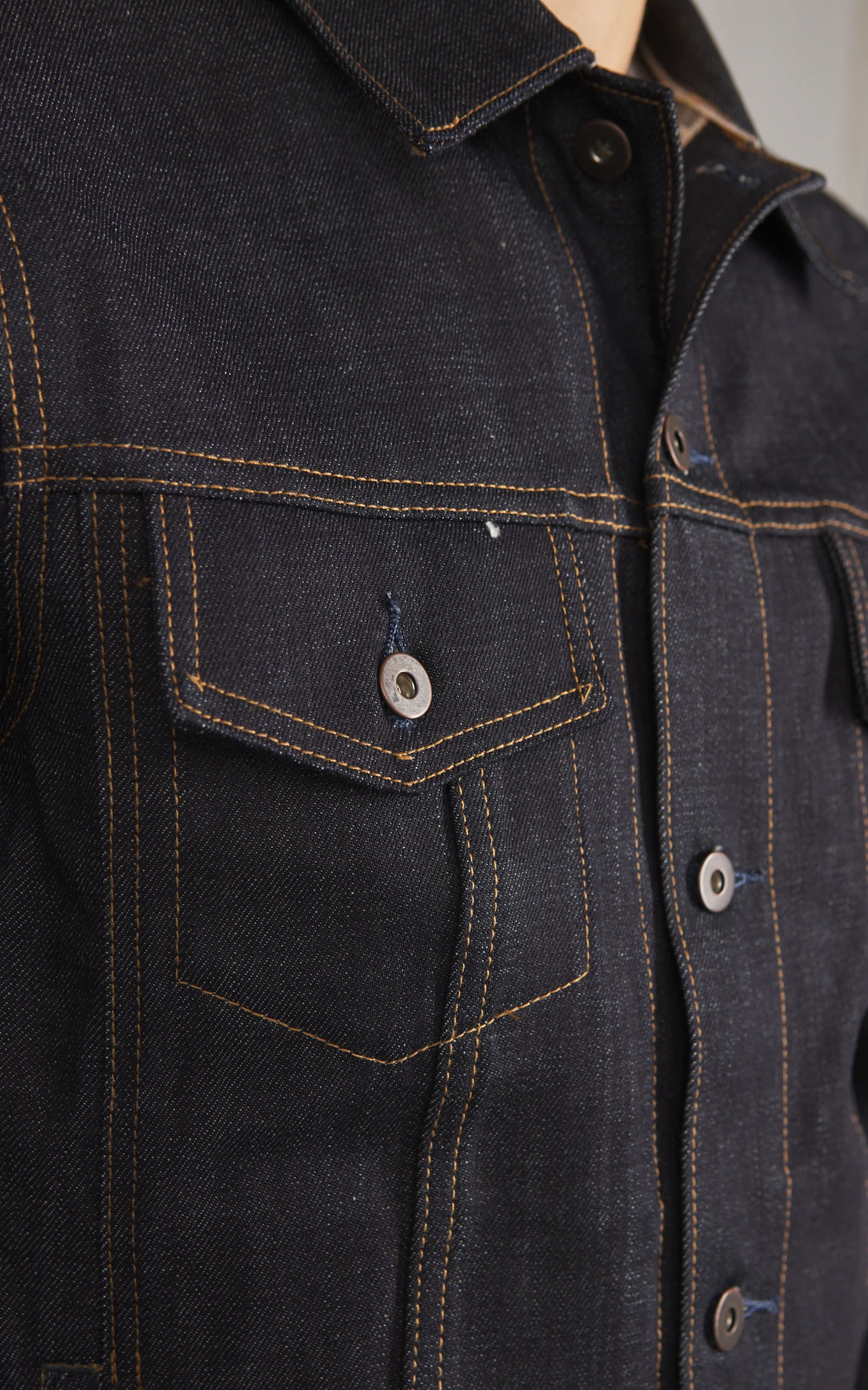 Tellason Jean Jacket Selvedge Denim Indigo 14.75oz - Image 5
