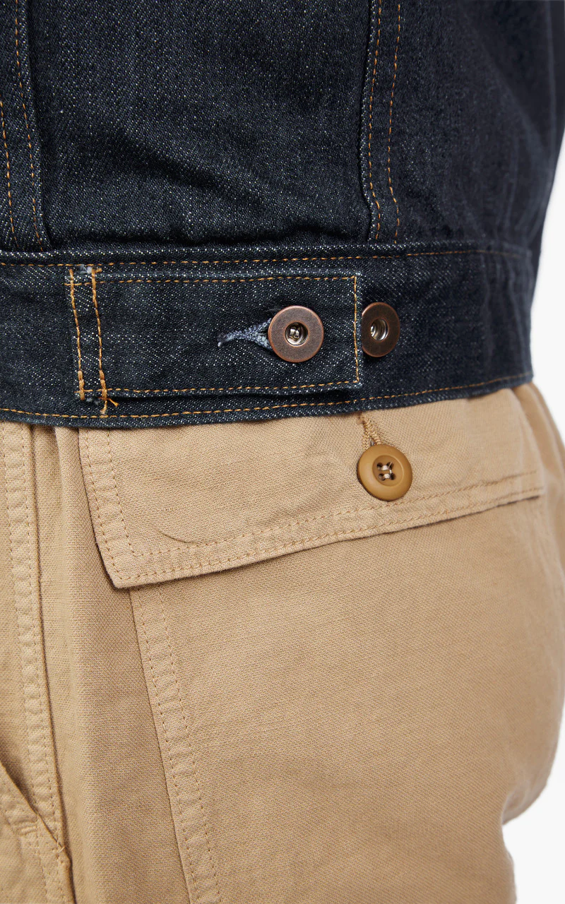 Tellason Jean Jacket Selvedge Denim Rinsed Indigo - Image 8