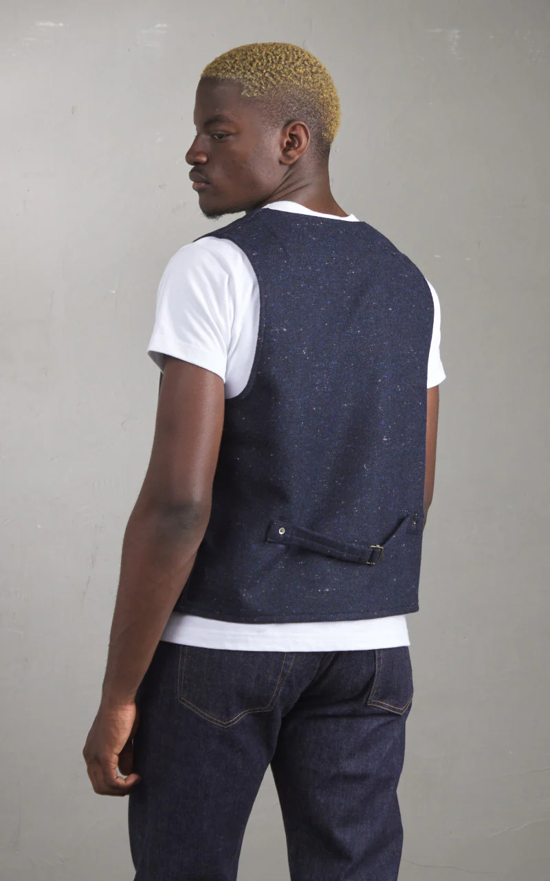 Tellason JK Vest Tommy Wool Navy - Image 6