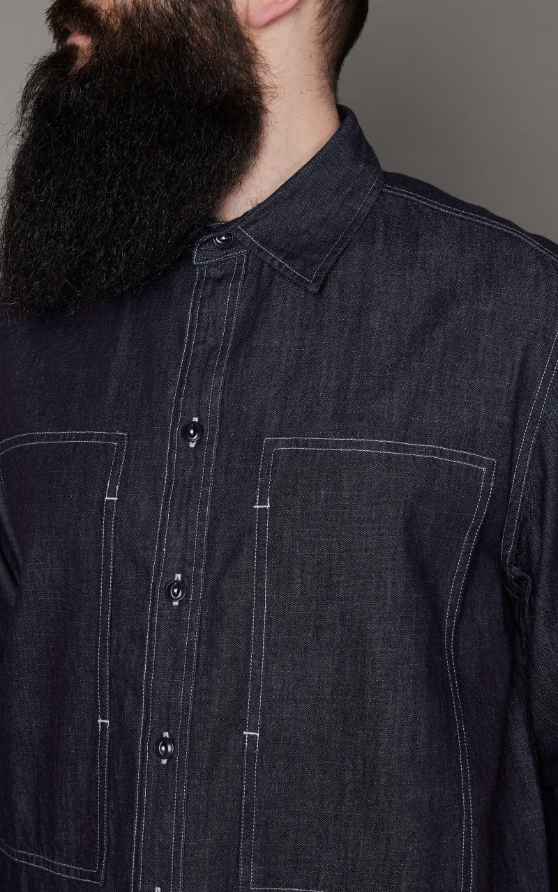 Tellason Marine Shirt Dry Indigo - Image 4