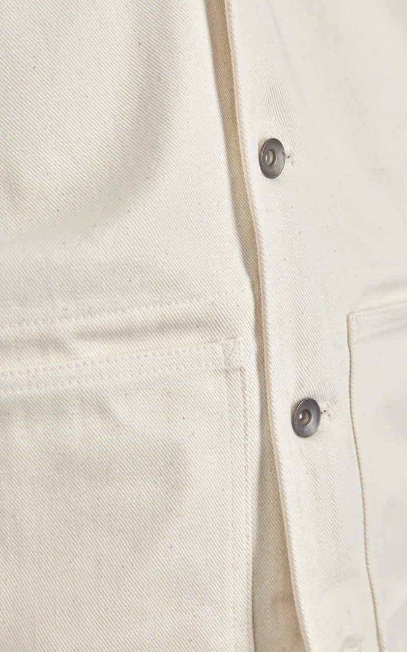 Tellason Montana Jacket Selvedge Cotton Lined Ecru - Image 5
