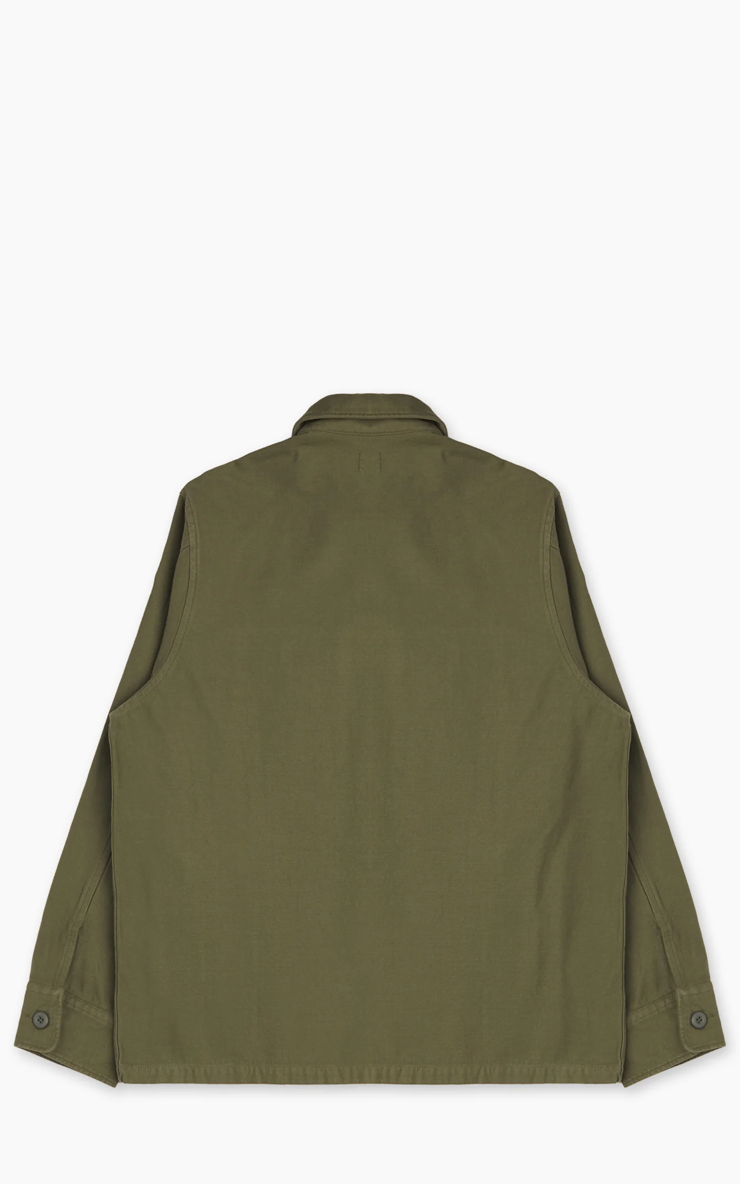 Tellason New Field Shirt Cotton Sateen Olive - Image 3