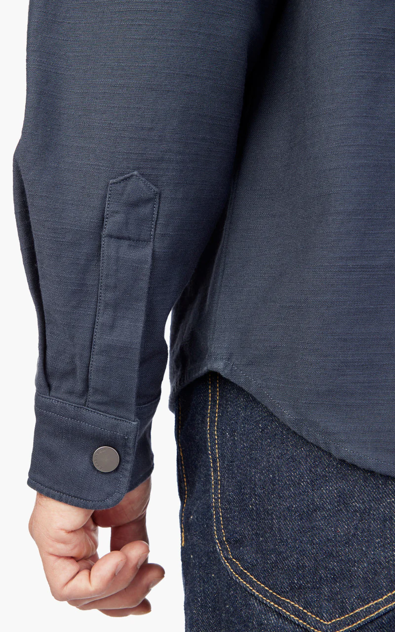Tellason Overshirt Sateen Navy - Image 7