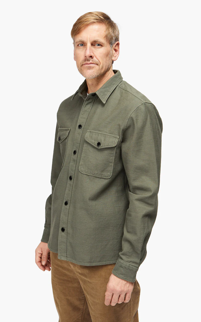 Tellason Overshirt Sateen Olive - Image 3