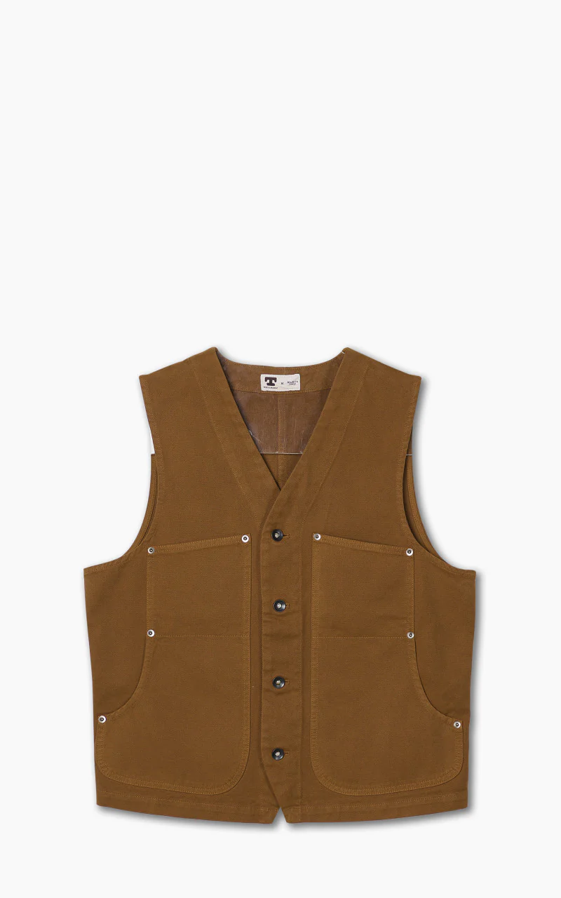 Tellason Ranchhand Vest Canvas Tobac