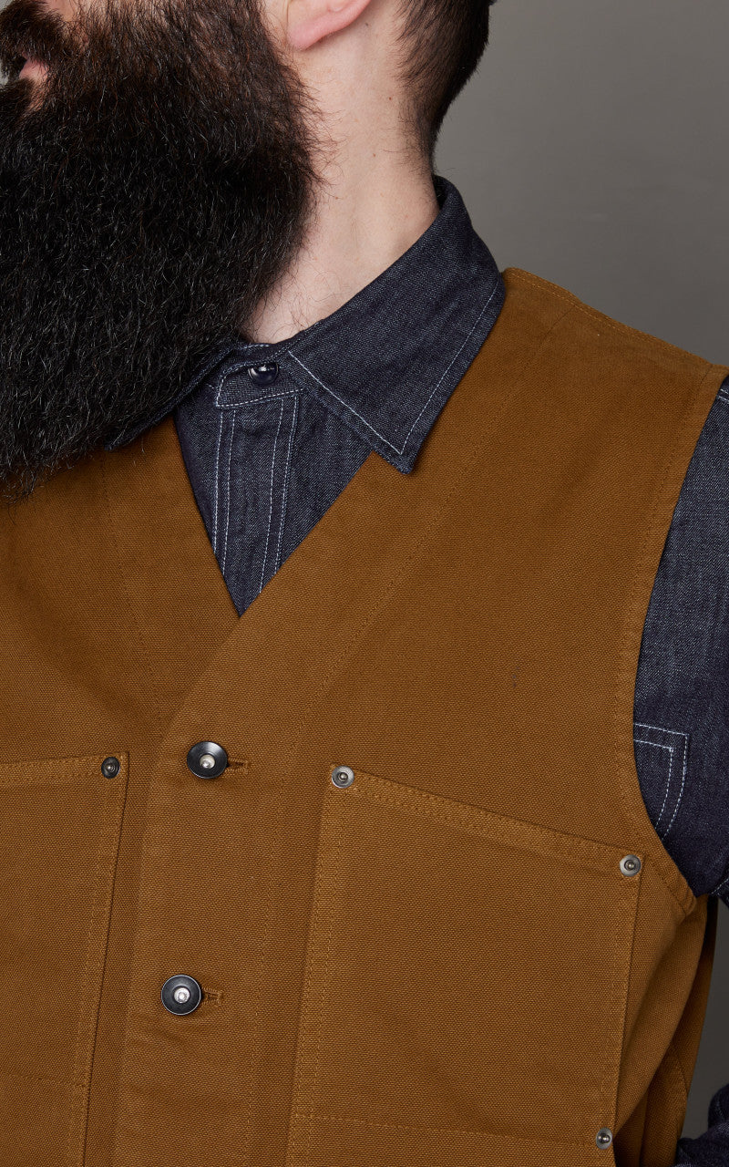 Tellason Ranchhand Vest Canvas Tobac - Image 6