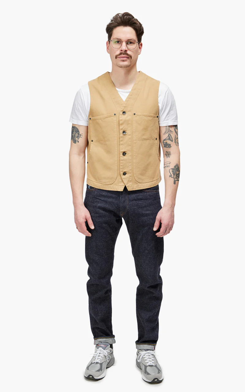 Tellason Ranchhand Vest Soul Canvas Desert Sand - Image 2