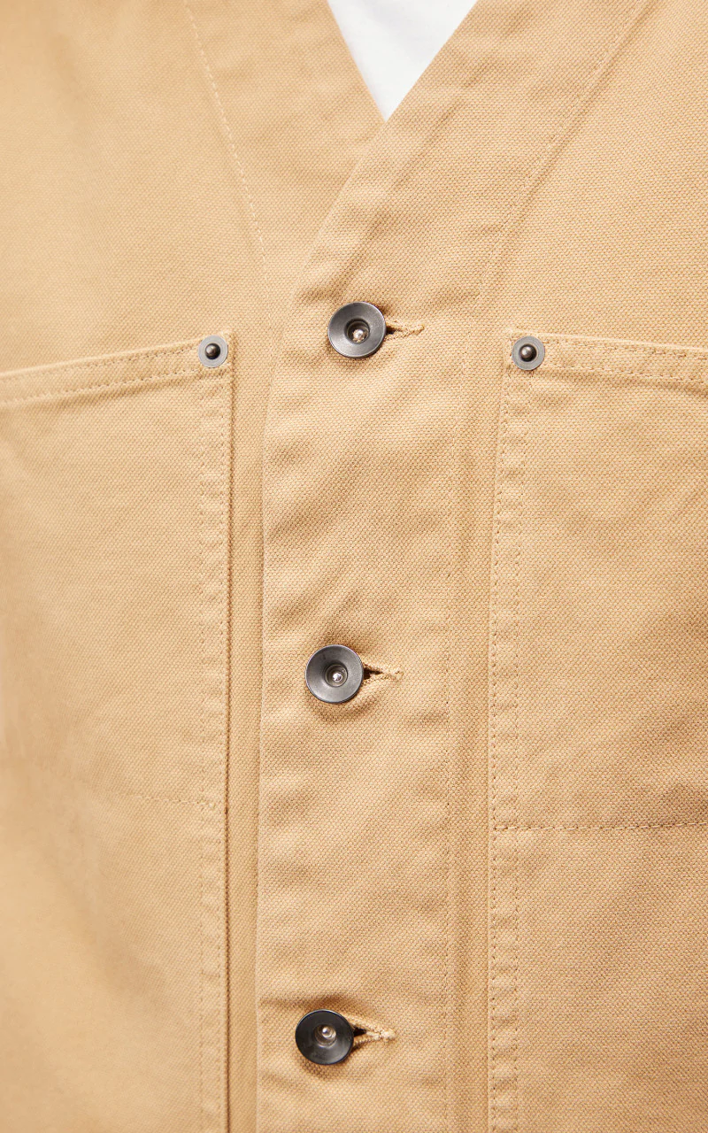 Tellason Ranchhand Vest Soul Canvas Desert Sand - Image 6