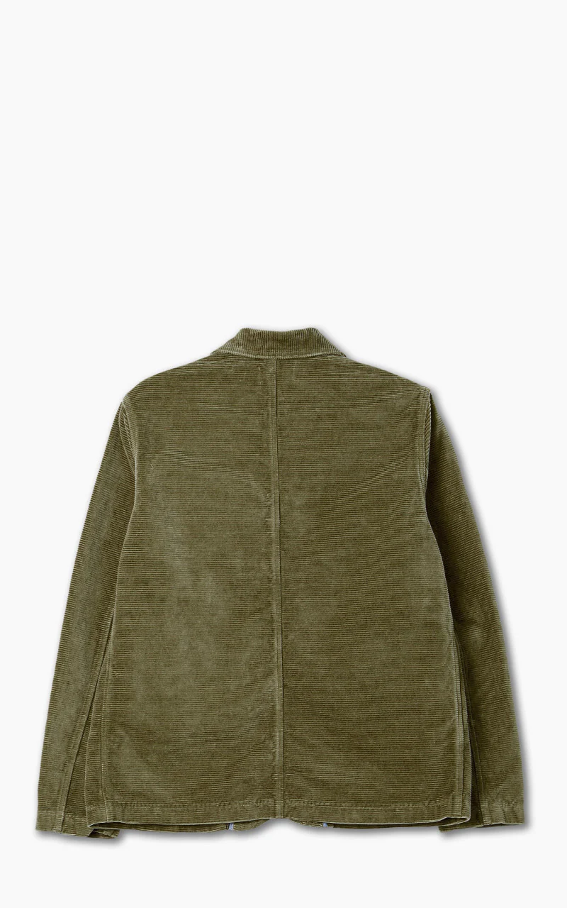Tellason Shawl Collar Jacket Kindermann Corduroy Olive - Image 3