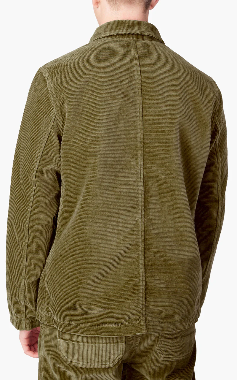Tellason Shawl Collar Jacket Kindermann Corduroy Olive - Image 5
