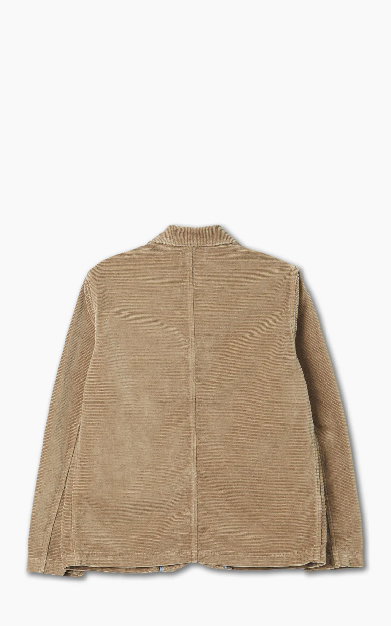 Tellason Shawl Collar Jacket Kindermann Corduroy Taupe - Image 3