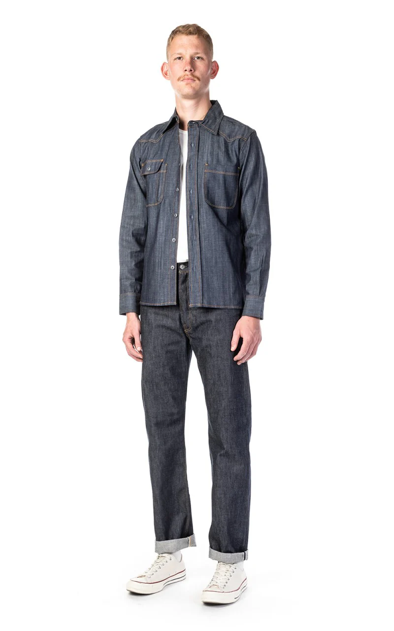 Tellason Topper Denim Shirt Indigo - Image 2