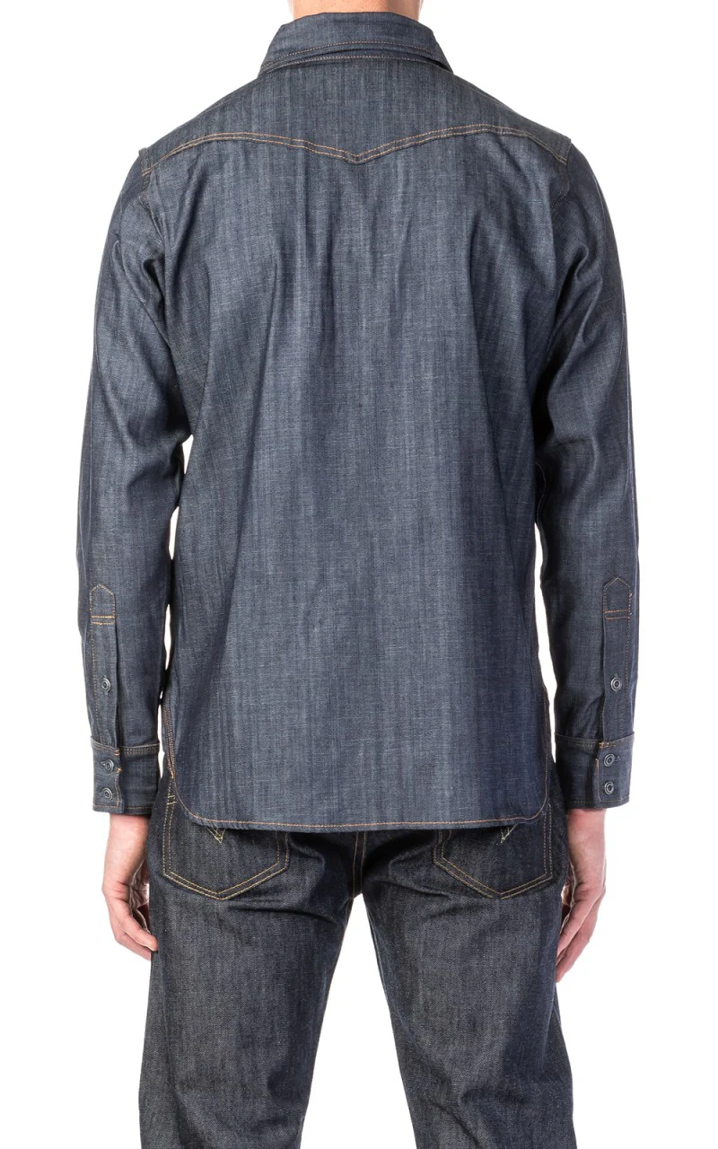 Tellason Topper Denim Shirt Indigo - Image 3