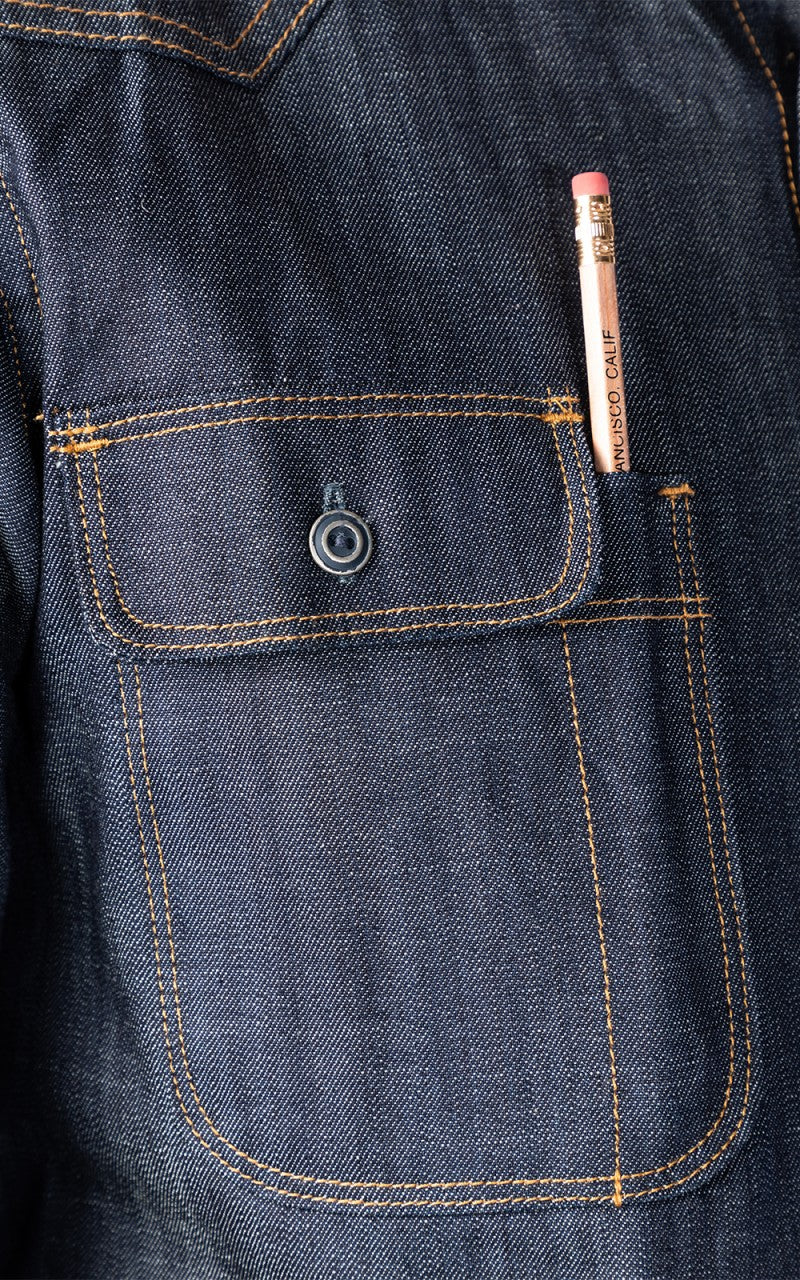 Tellason Topper Denim Shirt Indigo - Image 5