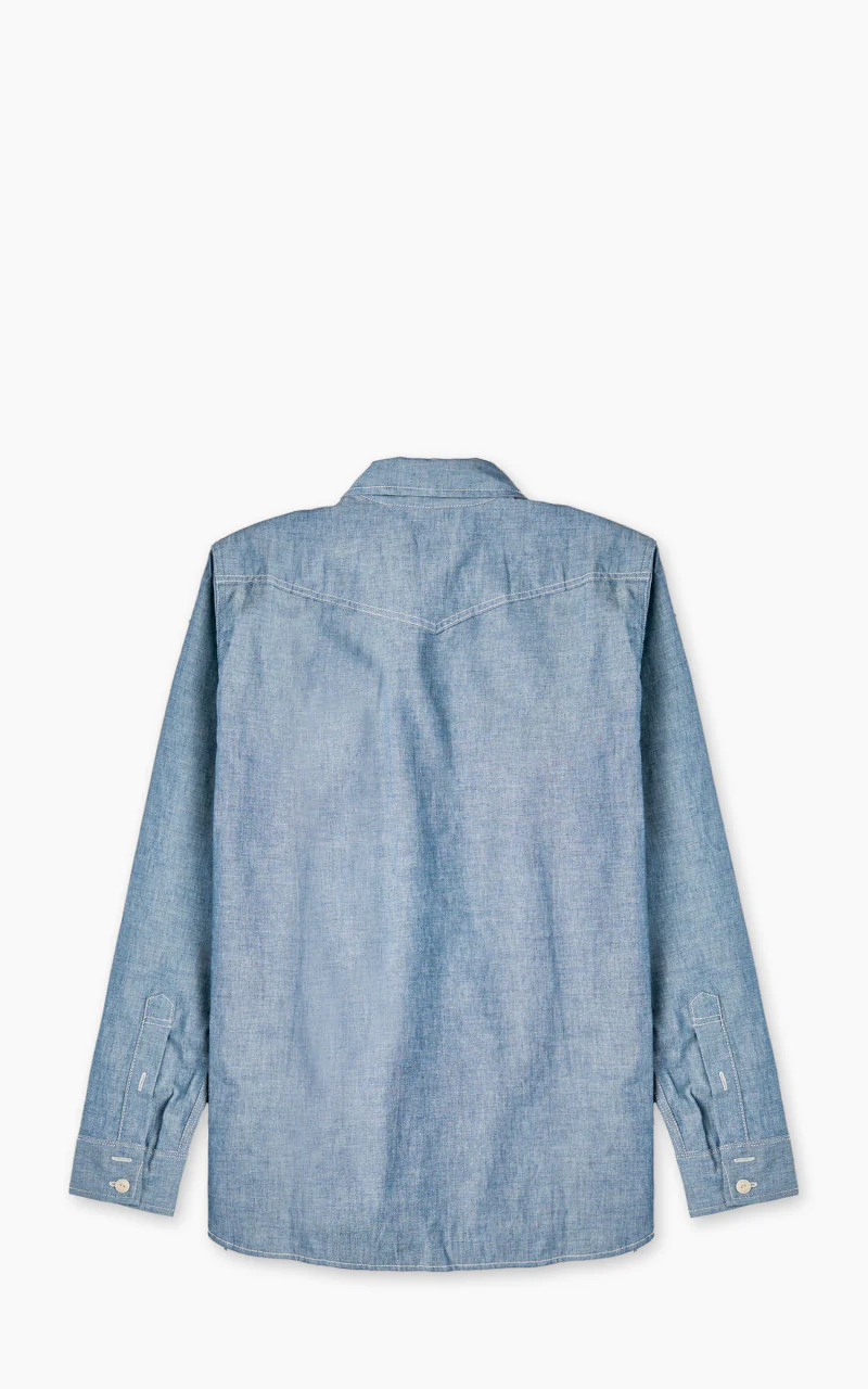 Tellason Topper Shirt Chambray Blue - Image 6