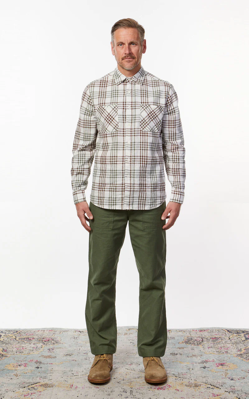 Tellason Utility Shirt Oria Green Check - Image 2