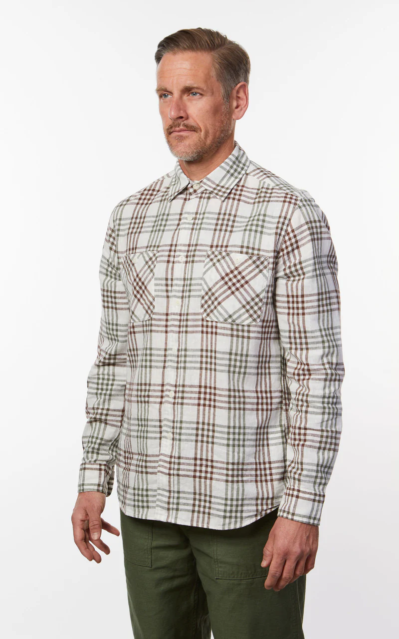 Tellason Utility Shirt Oria Green Check - Image 4