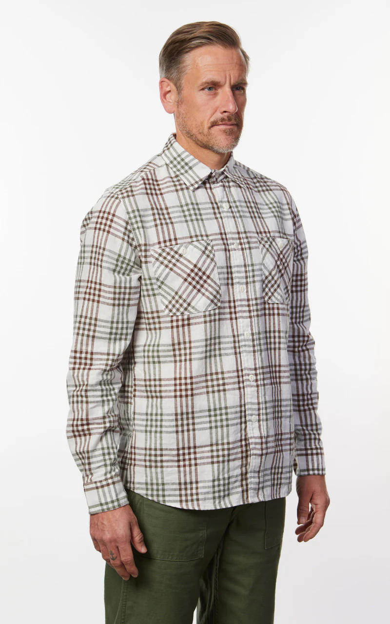 Tellason Utility Shirt Oria Green Check - Image 5