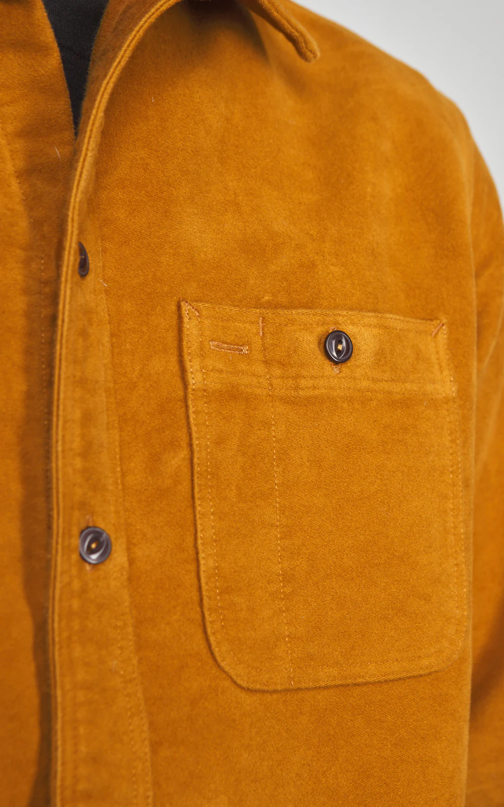 Tellason Utility Shirt Scledum Moleskin Ocher - Image 4