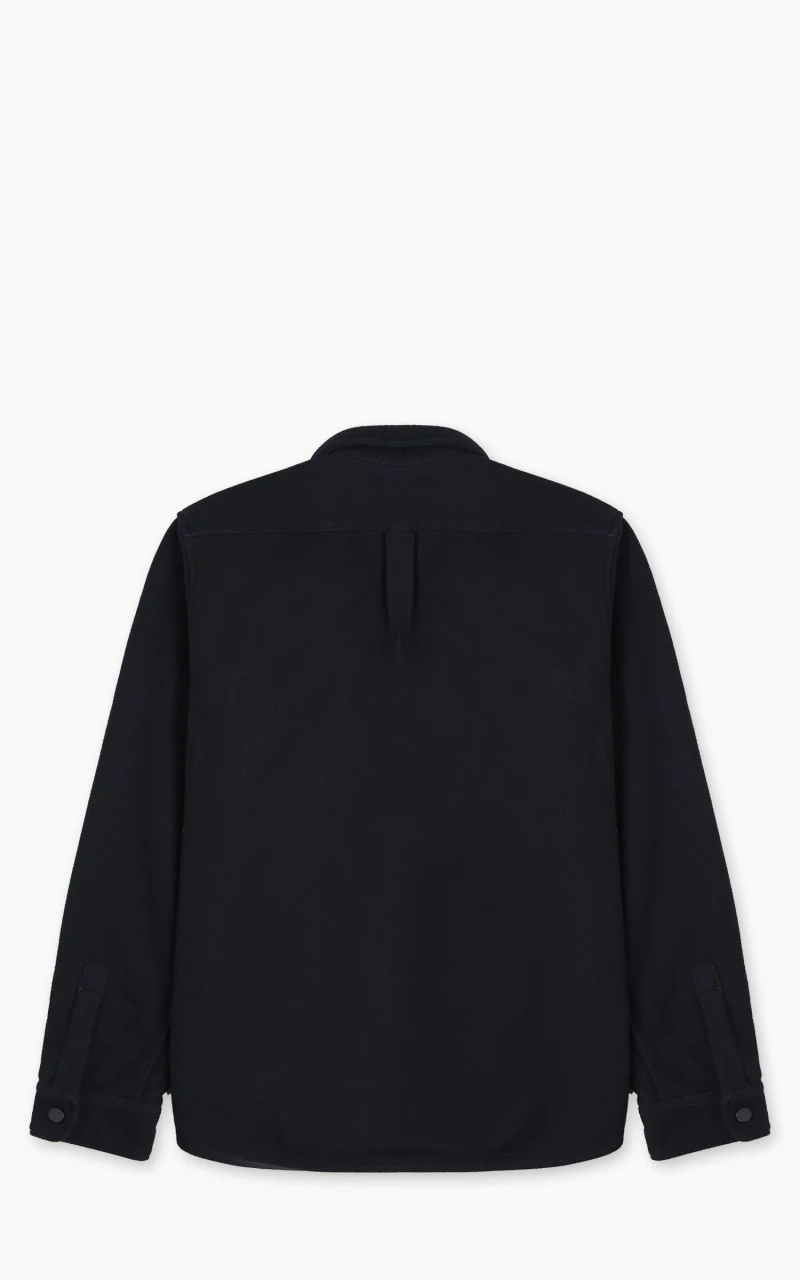 Tellason Wool Shirt Panno Over Navy - Image 3