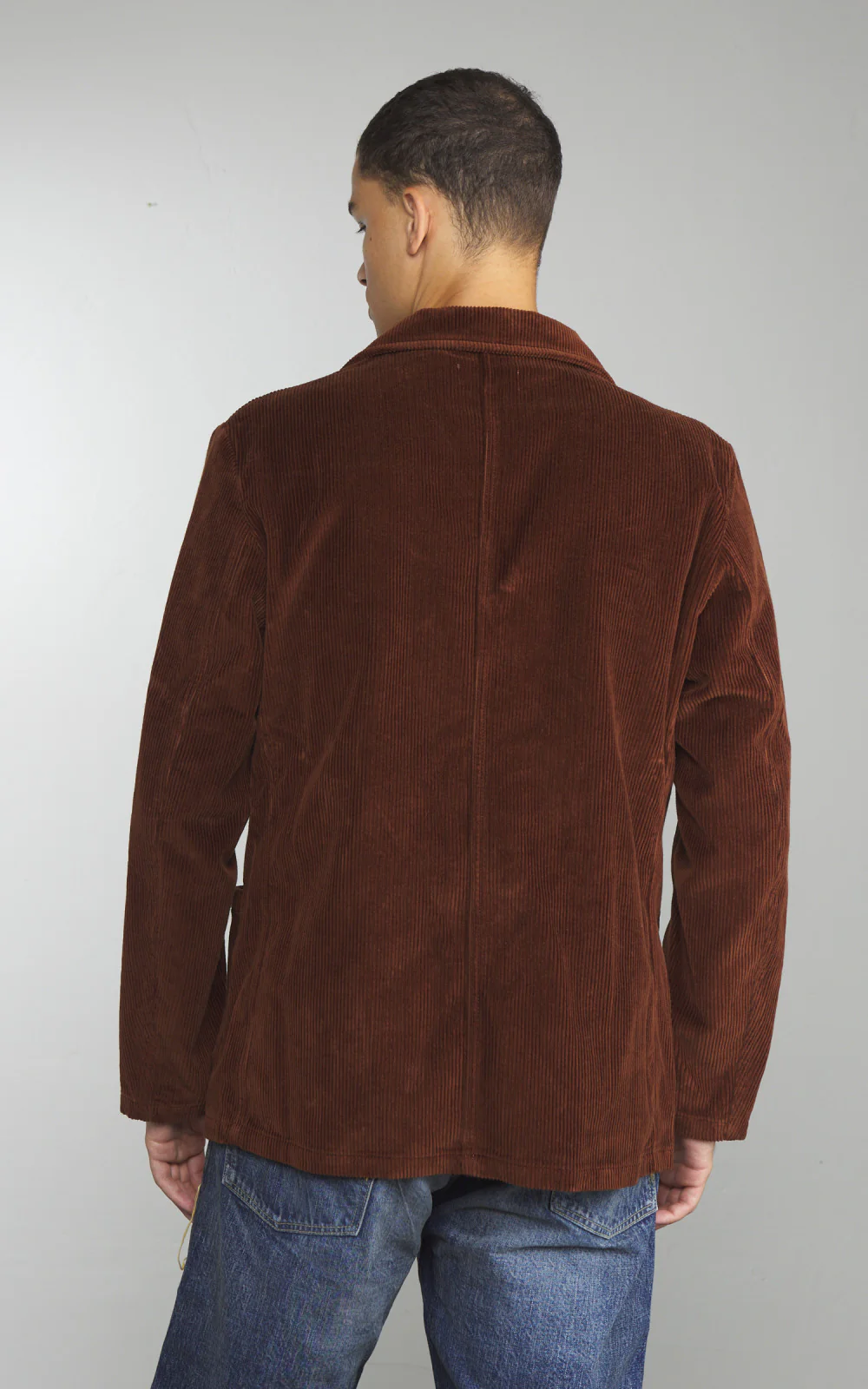 Tellason Work Blazer Kindermann Corduroy Brown - Image 4