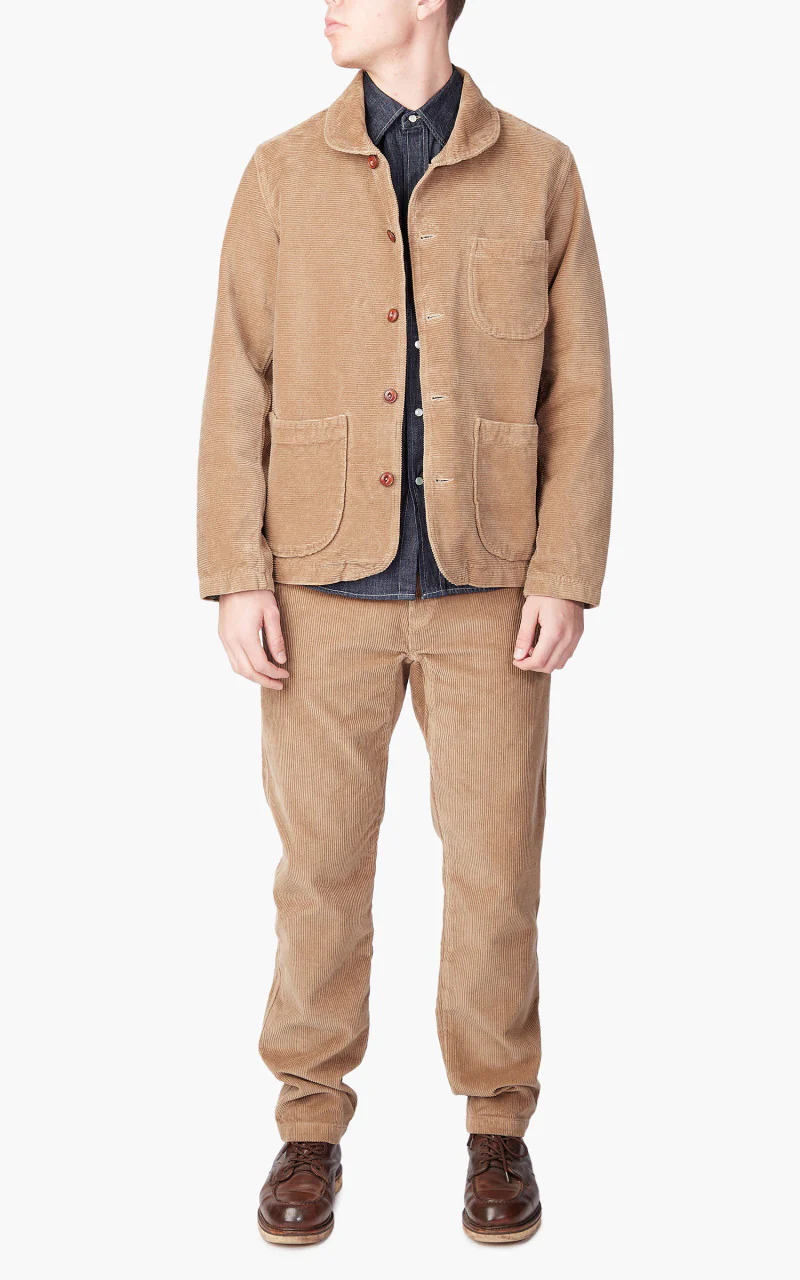 Tellason Worker Pant Kindermann Corduroy Taupe - Image 2
