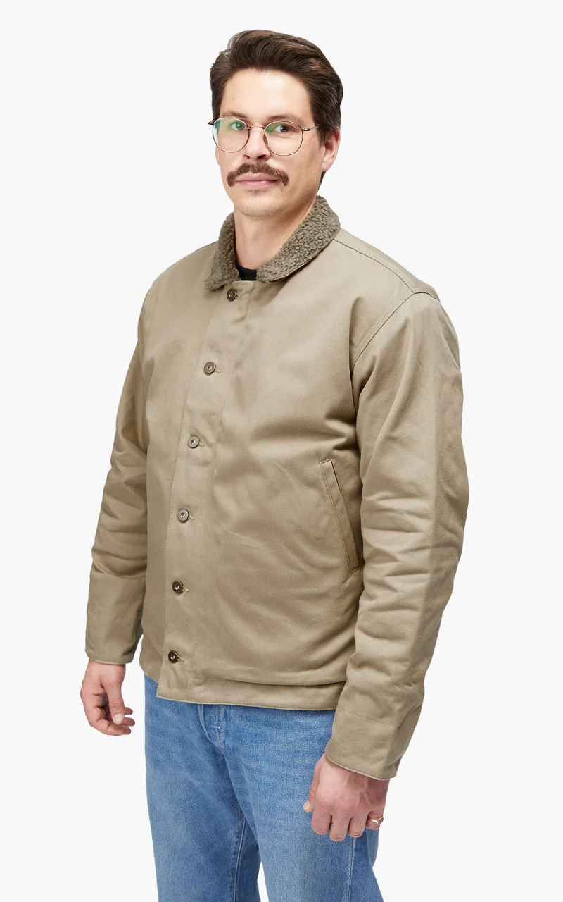 Tellason x Blubaugh N1 Deck Jacket Khaki - Image 4