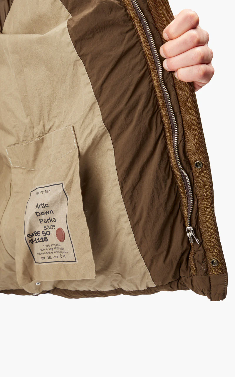 Ten C Artic Down Parka Brown - Image 12