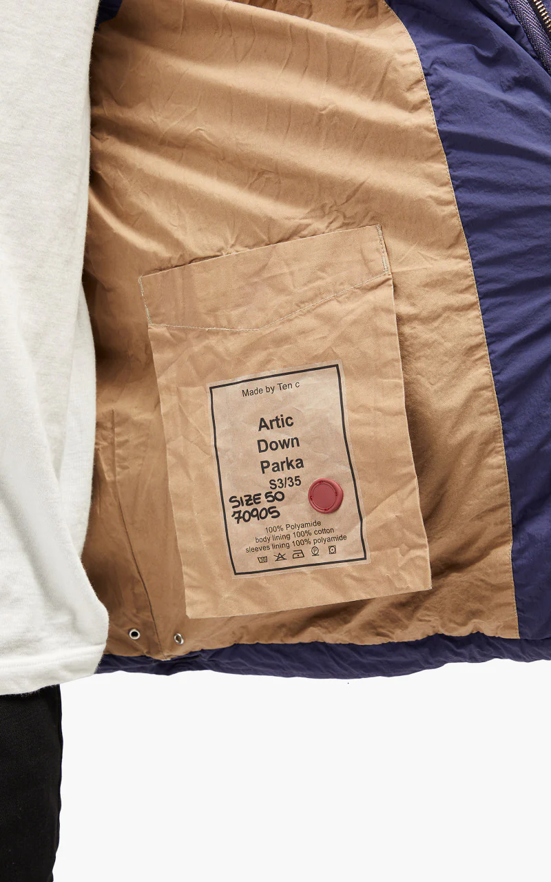 Ten C Artic Down Parka Indigo - Image 12
