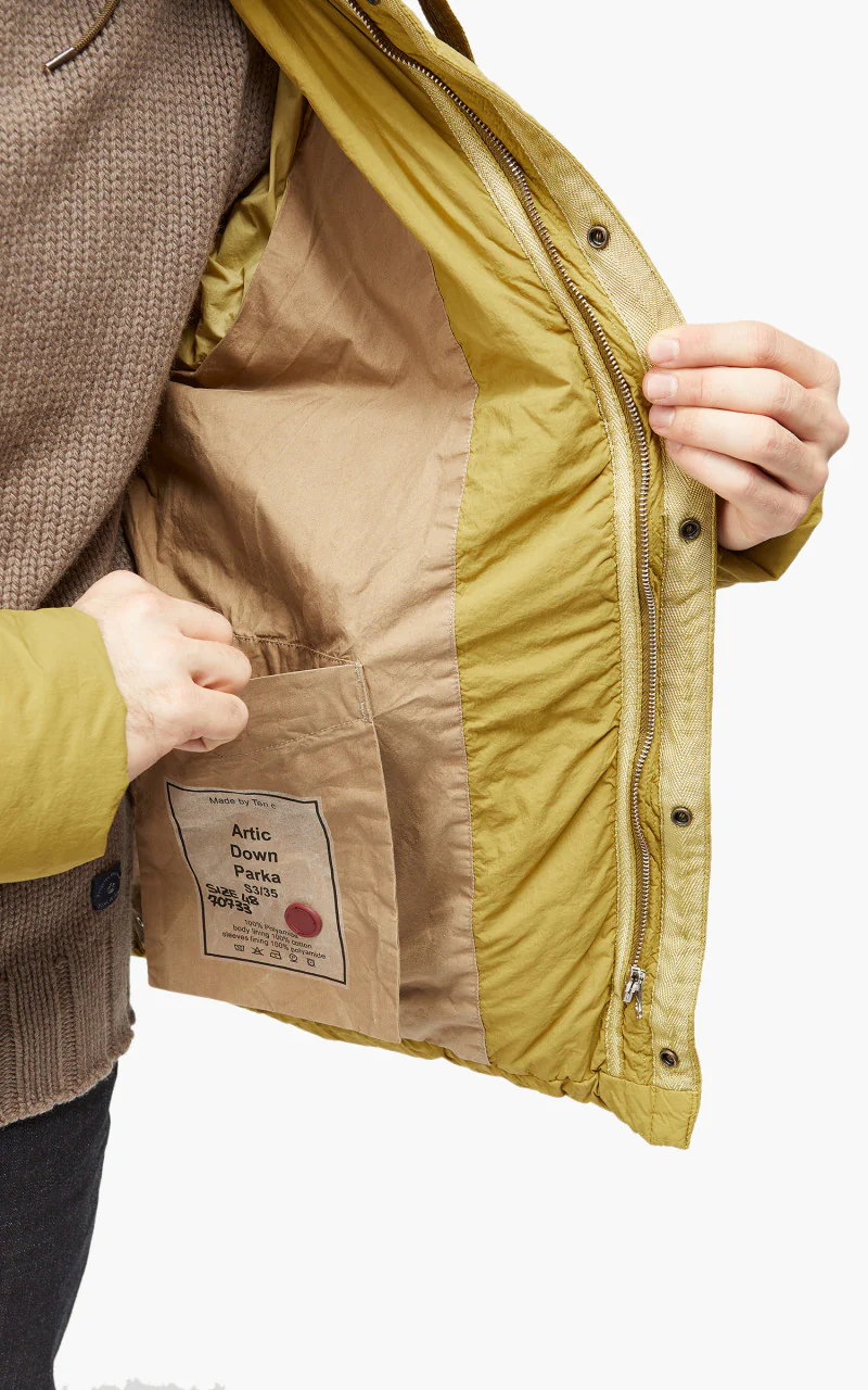 Ten C Artic Down Parka Mustard - Image 10