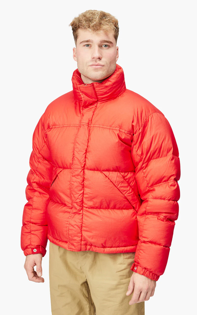 Ten C Aspen Down Jacket Lobster Orange - Image 3