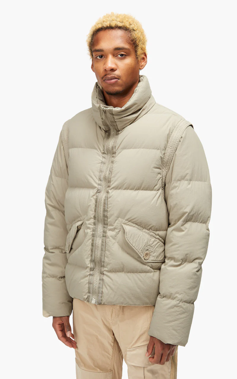 Ten C Austral Down Jacket Vest Taupe - Image 4