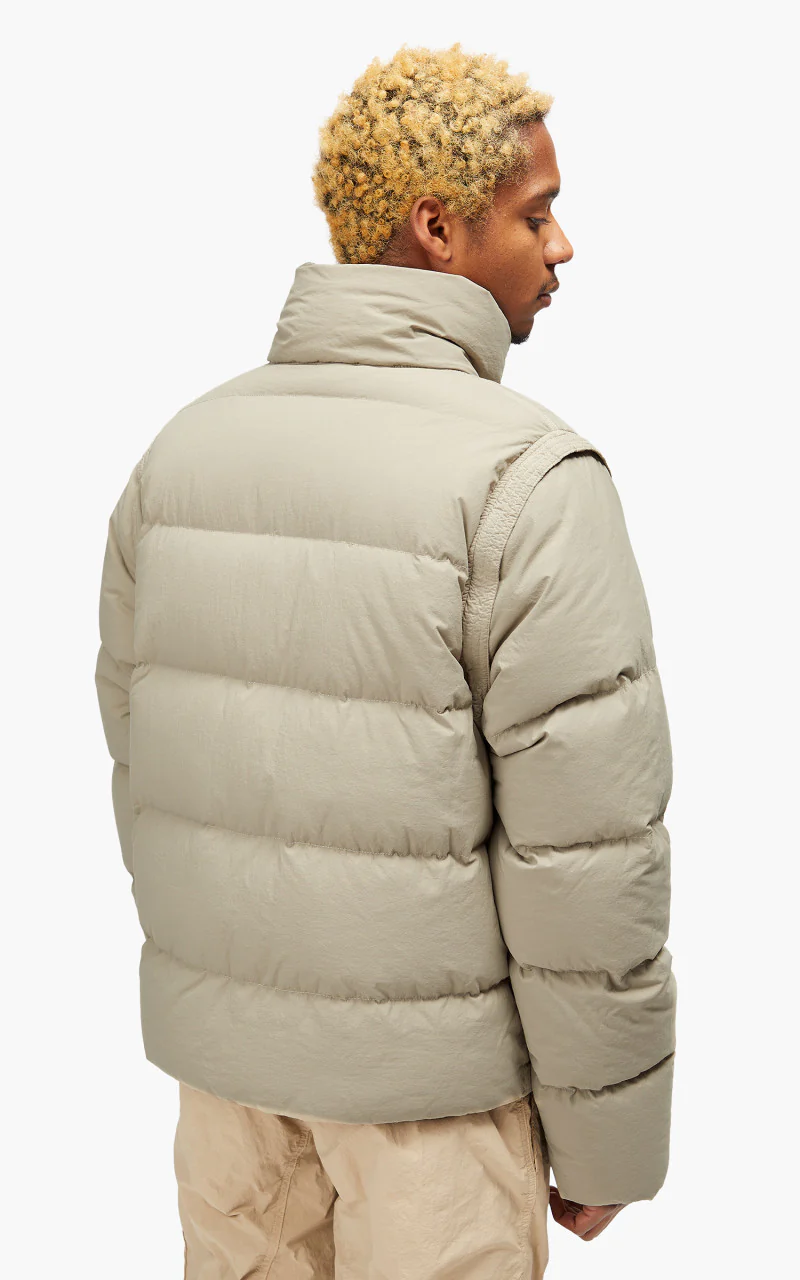 Ten C Austral Down Jacket Vest Taupe - Image 6