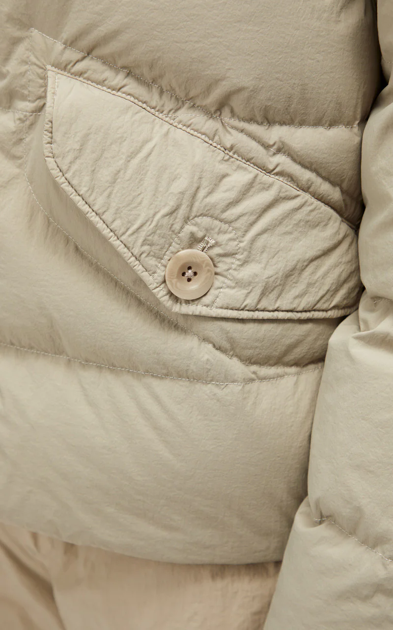 Ten C Austral Down Jacket Vest Taupe - Image 7