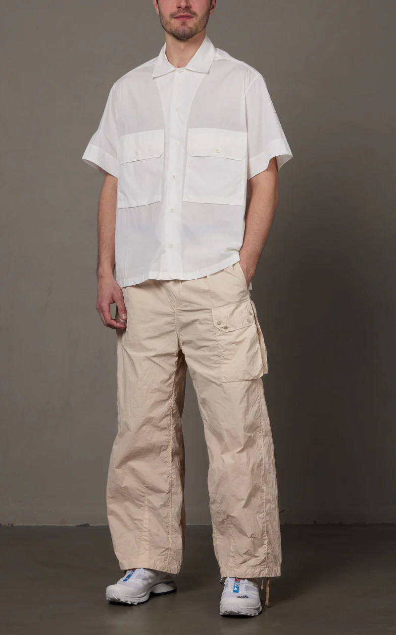 Ten C Cargo Pants Tasconato Gauze White - Image 2