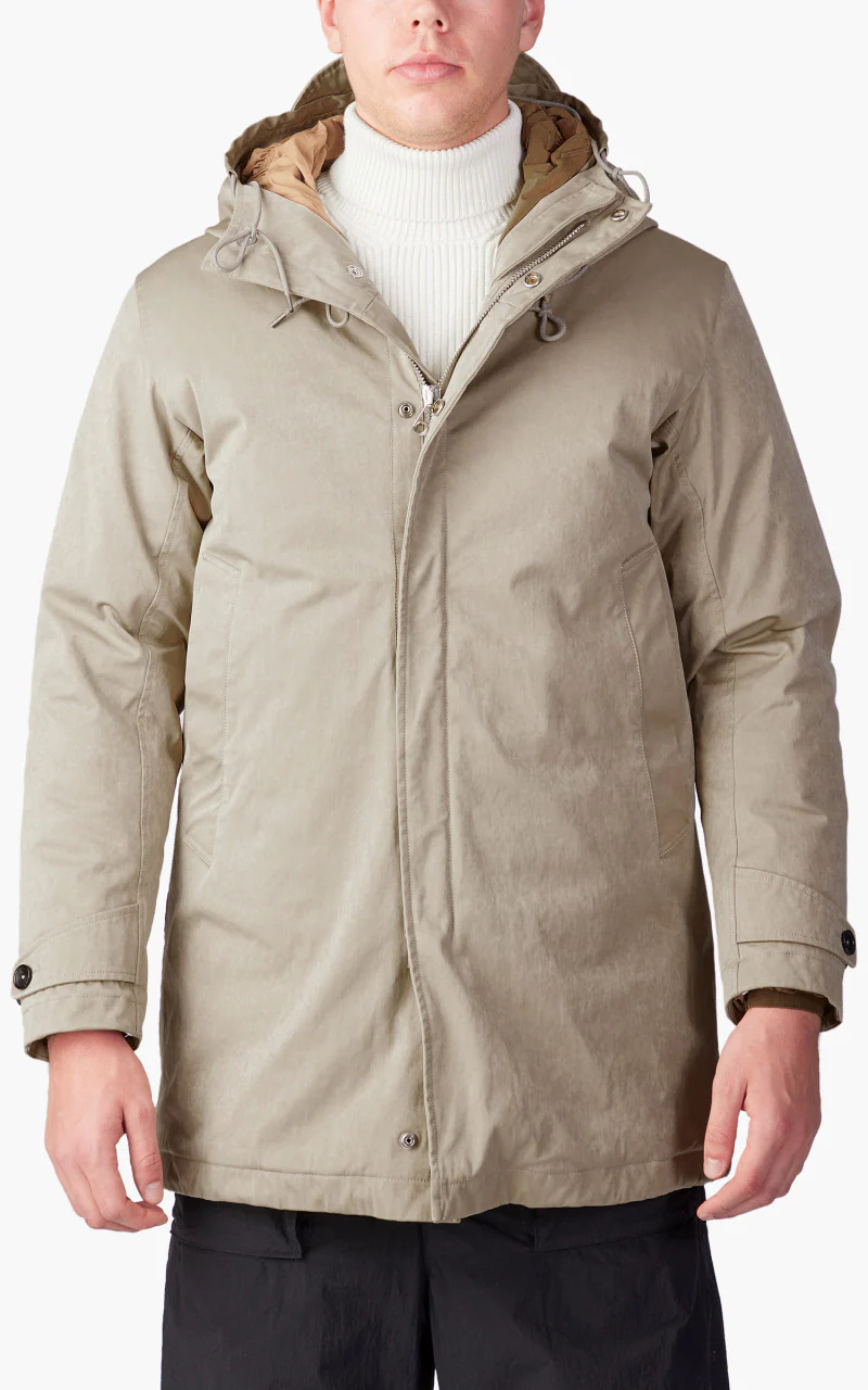 Ten C Core Down Parka Taupe - Image 4