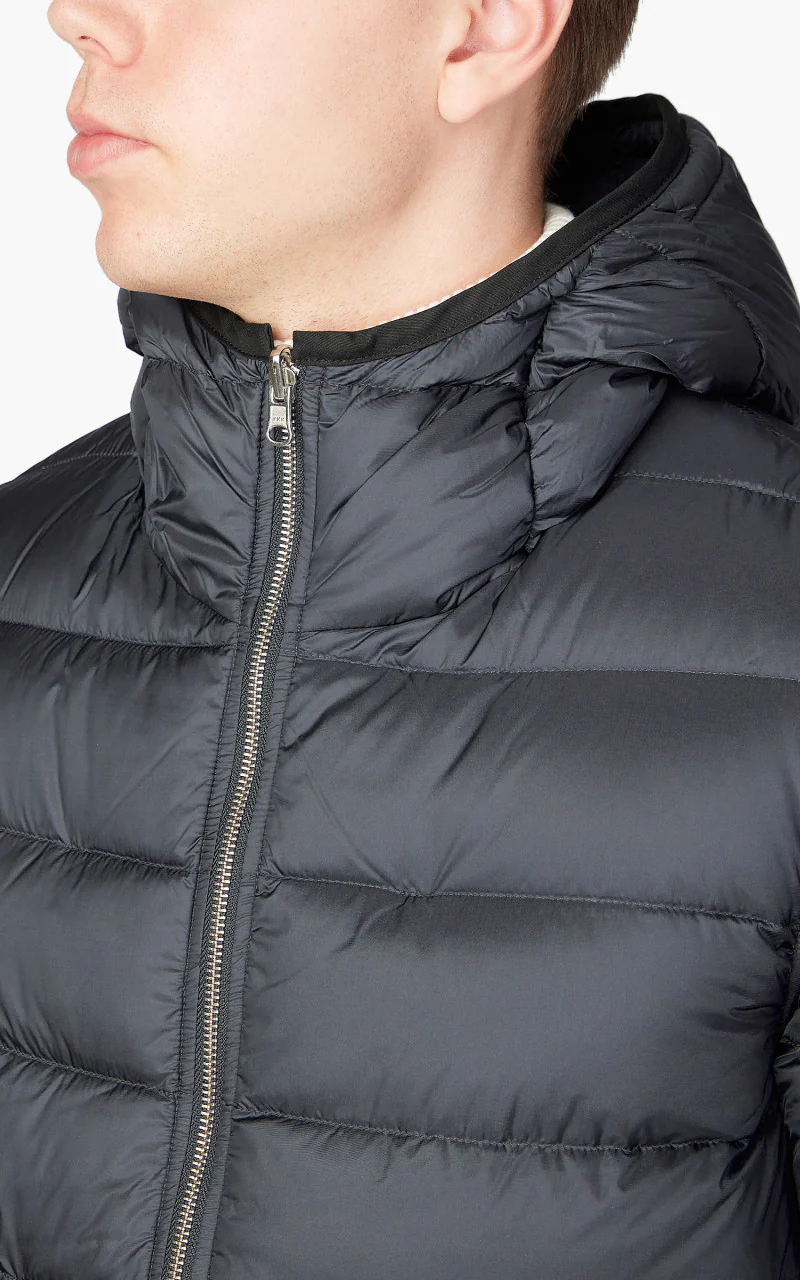 Ten C Hooded Down Liner With Pockets Navy - Image 5